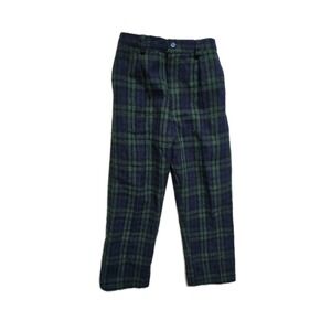Vintage  Hartstrings Boys Plaid Pants 6 Wool Blend
